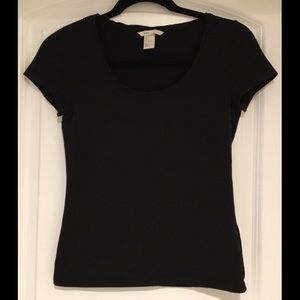H&M Black Basic Jersey Tee